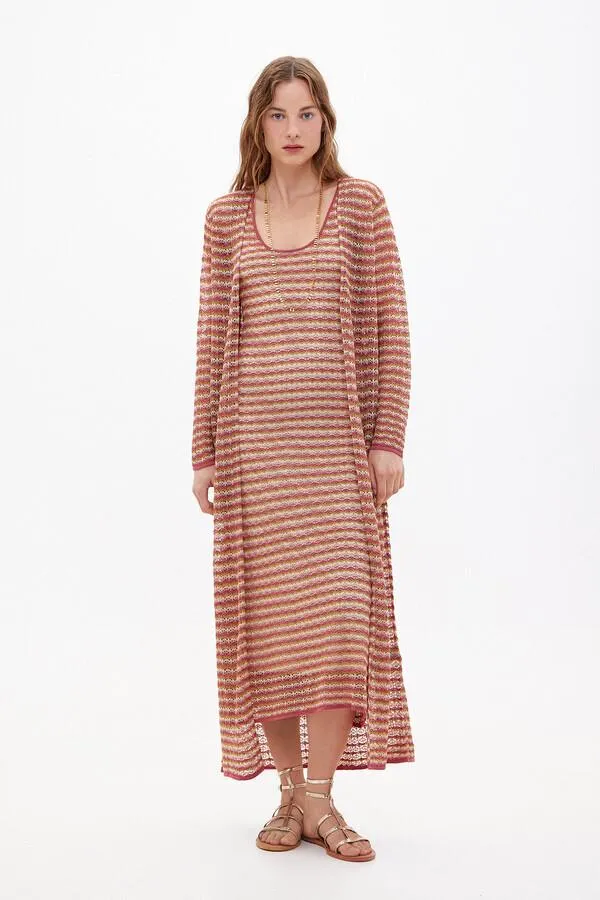 Suni. Cardigan de punto calado