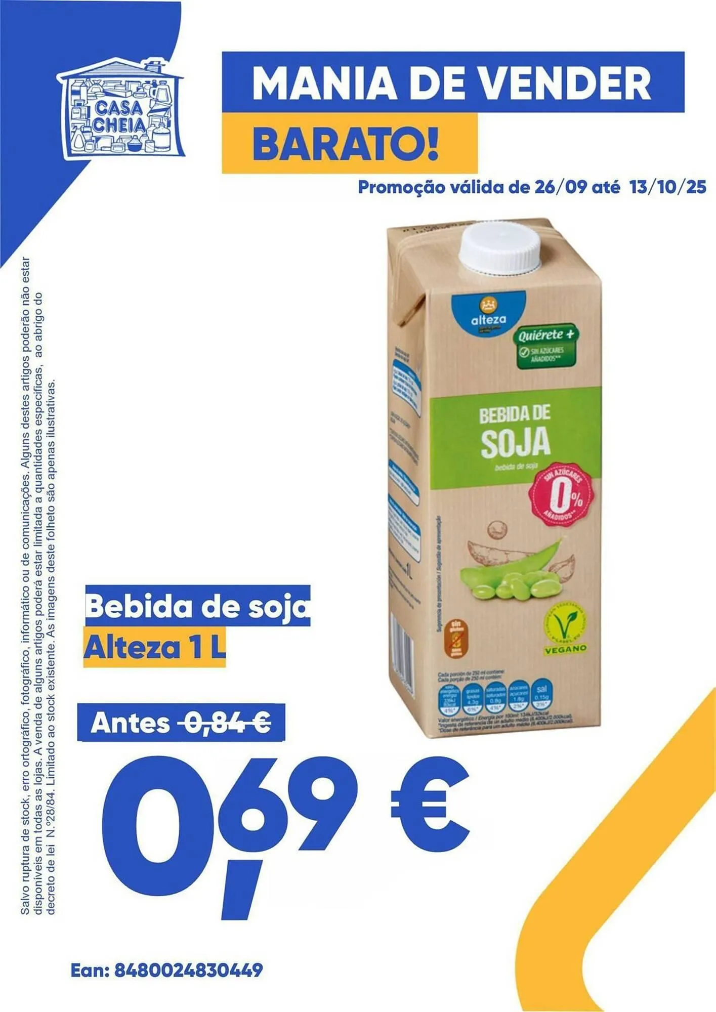 Folheto Folheto Casa Cheia de 26 de setembro até 13 de outubro 2025 - Pagina 1