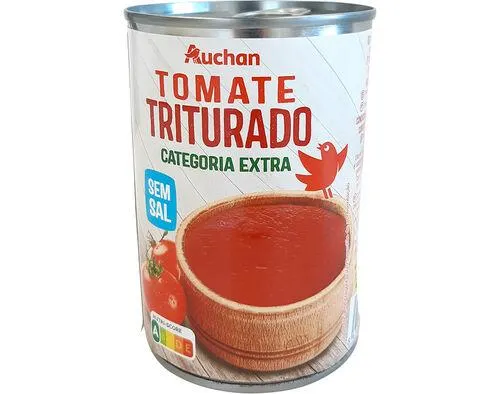 tomate auchan triturado sem sal 400 g