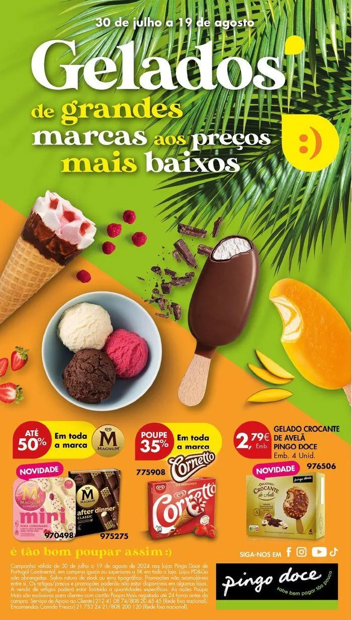 Folheto Folheto Pingo Doce de 31 de julho até 19 de agosto 2024 - Pagina 1