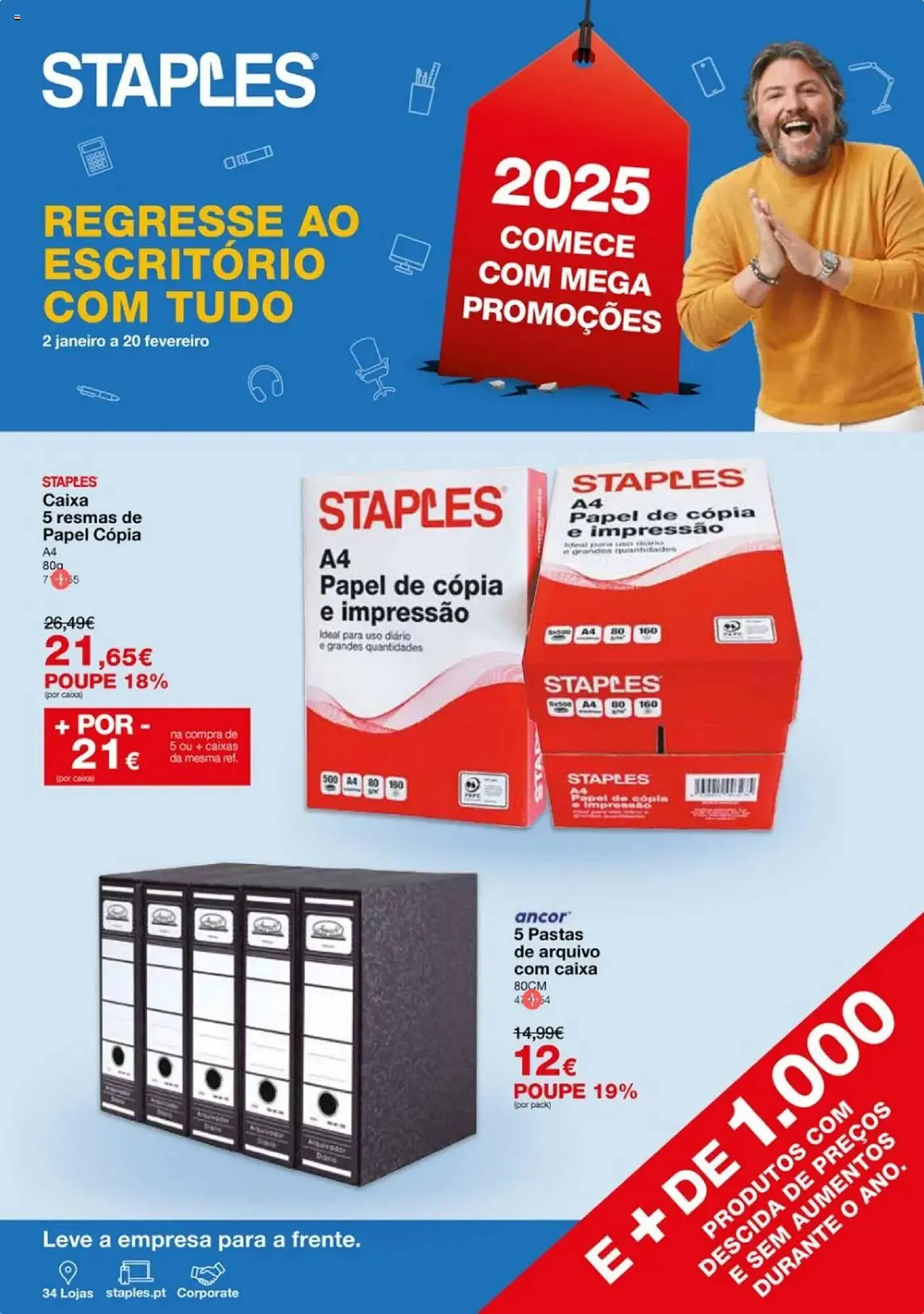 Folheto Folheto Staples de 2 de janeiro até 20 de fevereiro 2025 - Pagina 1