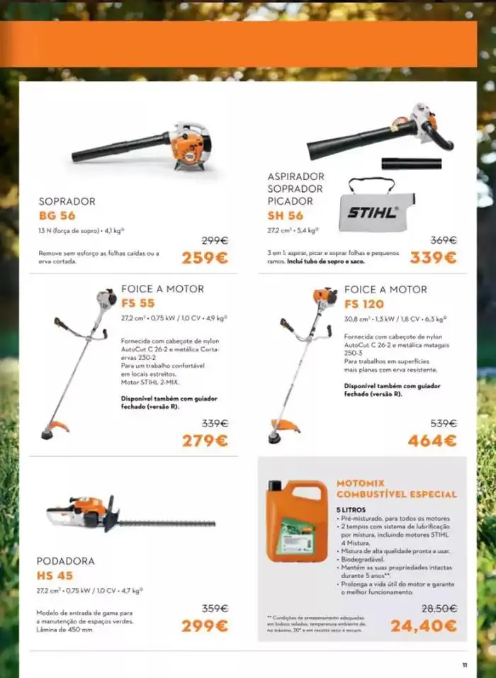 Folheto Stihl Folheto Outono 2024 de 3 de outubro até 17 de janeiro 2025 - Pagina 11