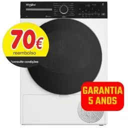 Máquina Secar Roupa WHIRLPOOL CWD 84M WBS SPT - 8 Kg - Bomba de Calor