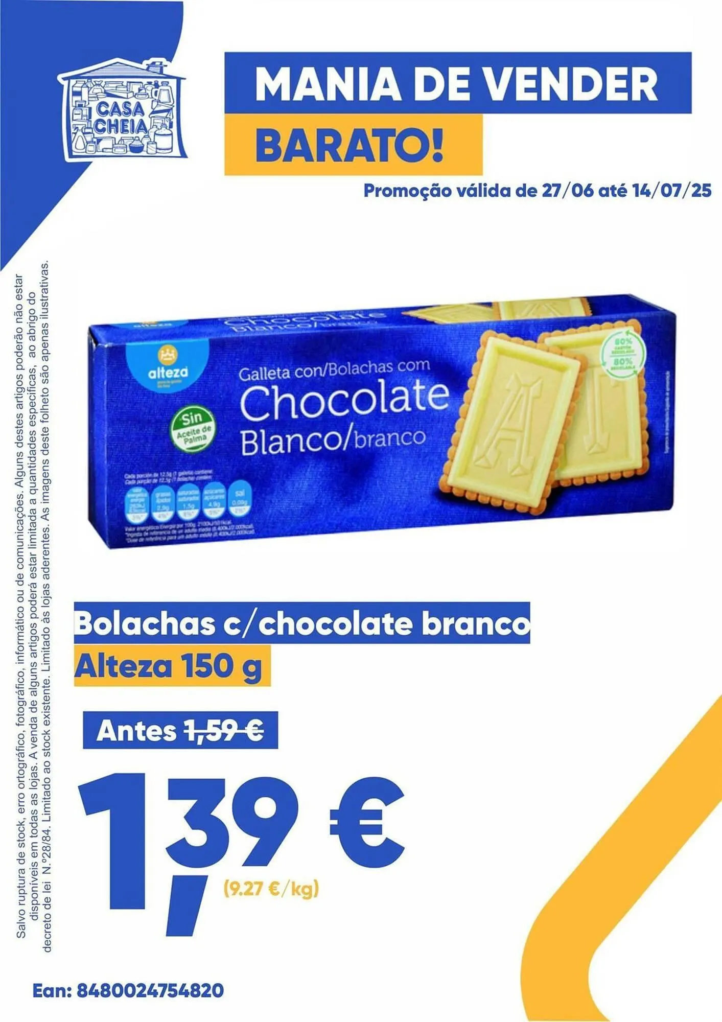 Folheto Folheto Casa Cheia de 27 de junho até 14 de julho 2025 - Pagina 1