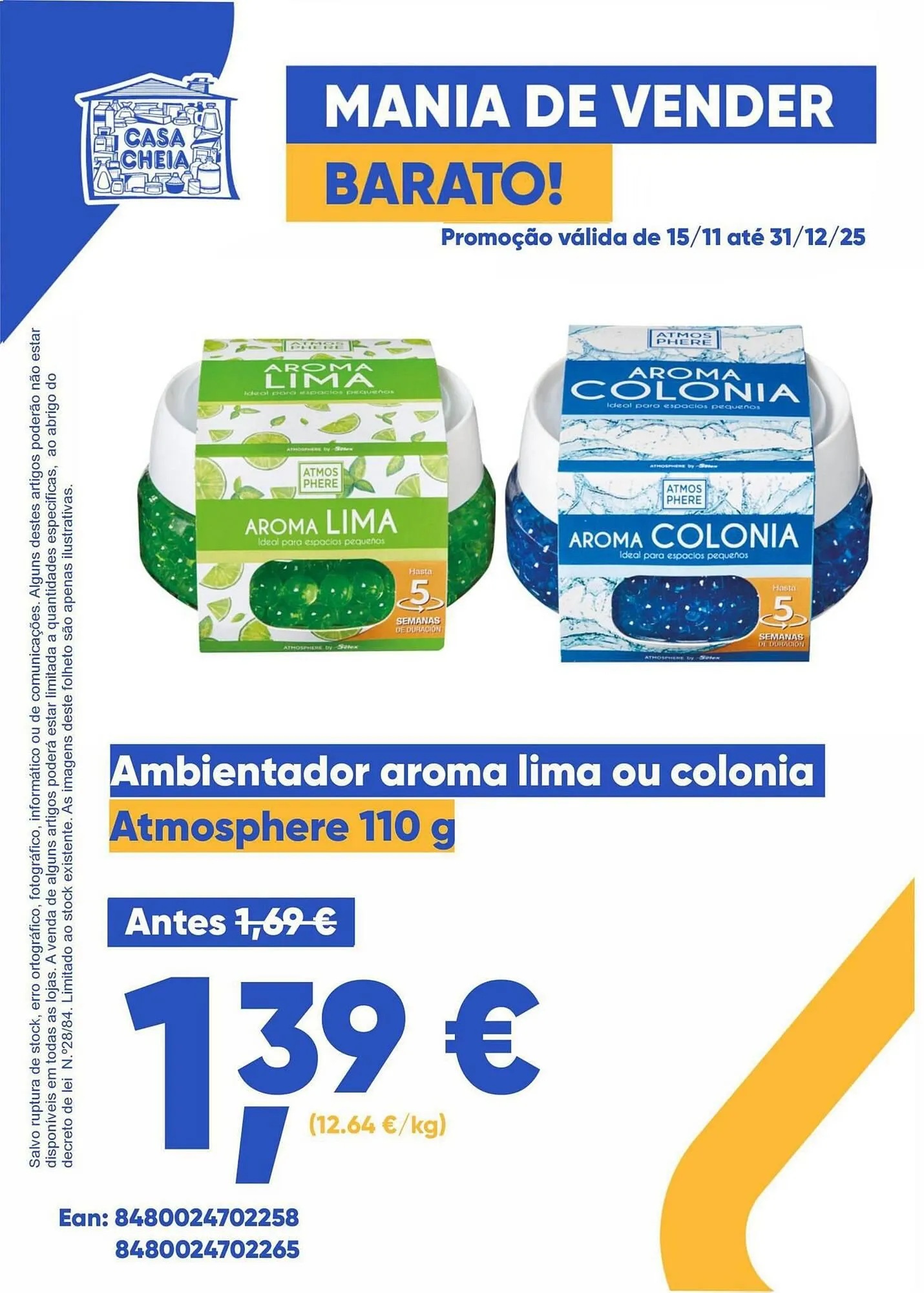Folheto Folheto Casa Cheia de 15 de novembro até 31 de dezembro 2025 - Pagina 1