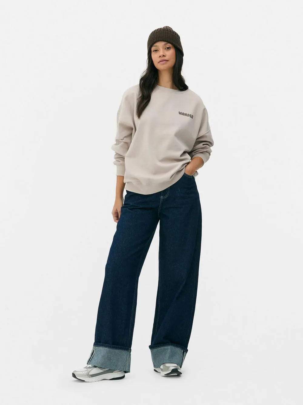 Camisola gráfica corte grande