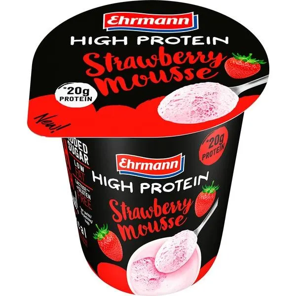 High Protein Mousse Morango