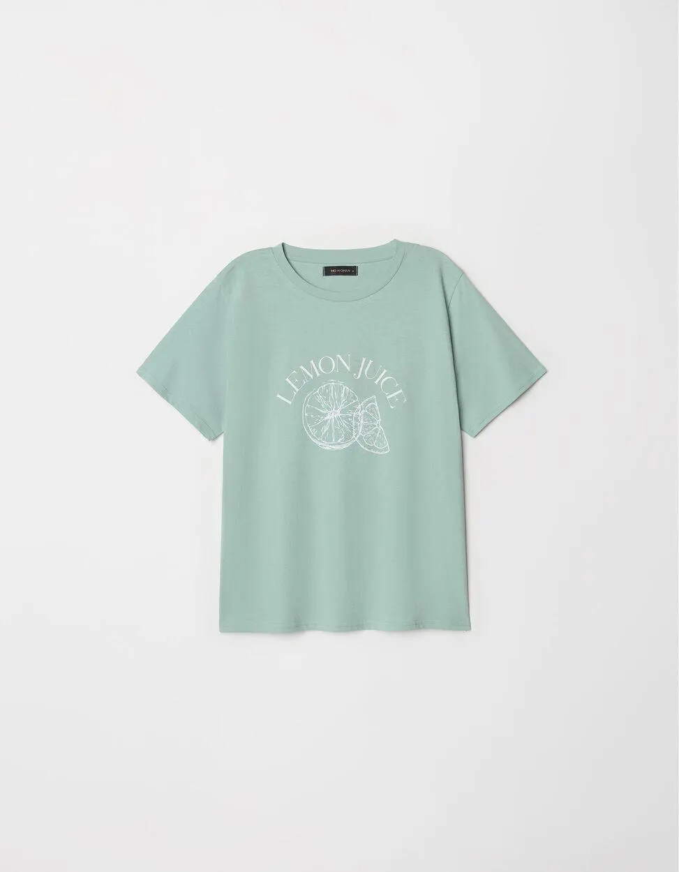 T-shirt Estampado, Mulher, Verde Claro