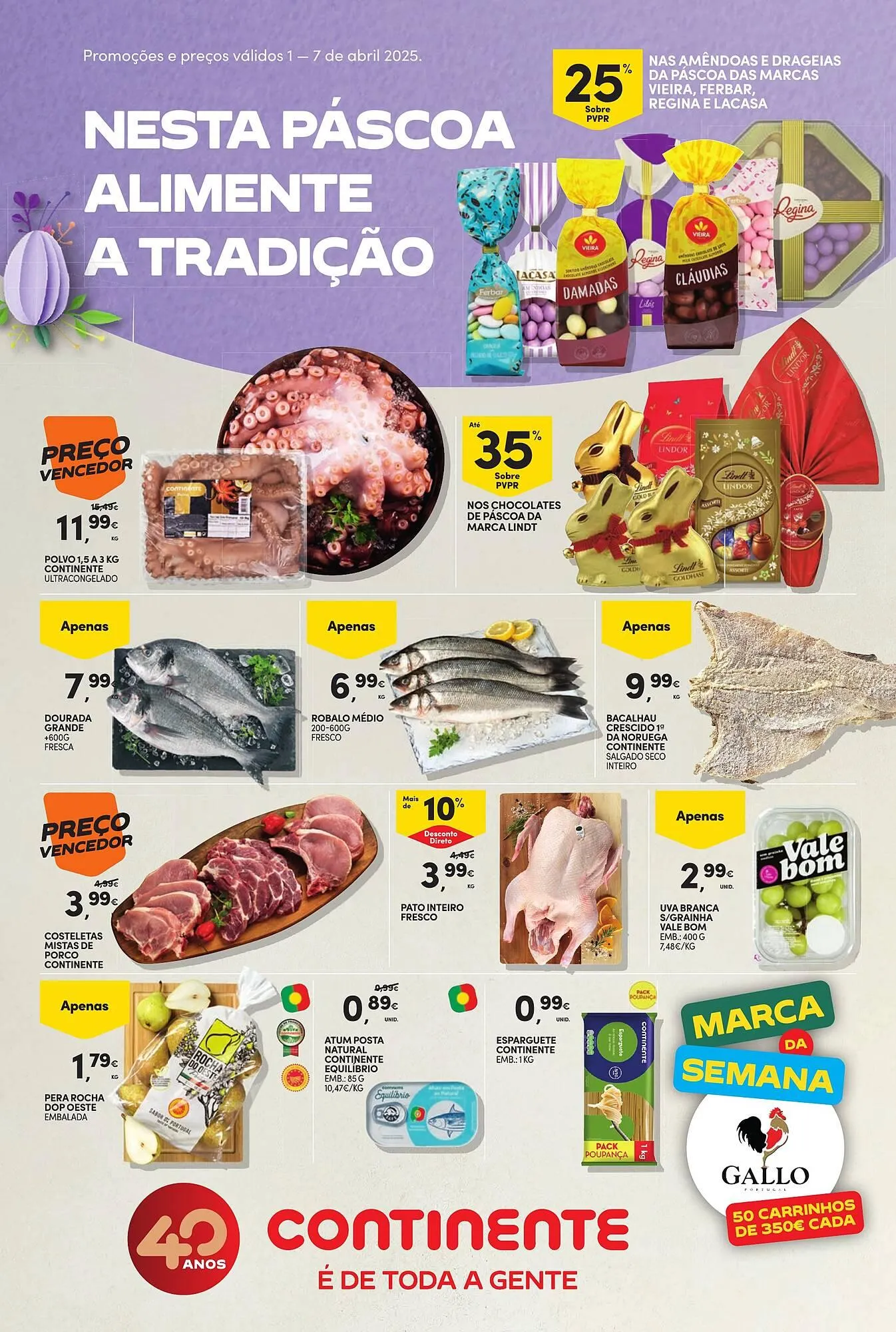 Folheto Folheto Continente Bom dia de 1 de abril até 7 de abril 2025 - Pagina 1