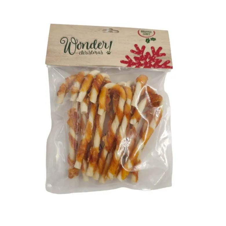 Wonder Christmas Snack Palitos de Natal em rolos para cães