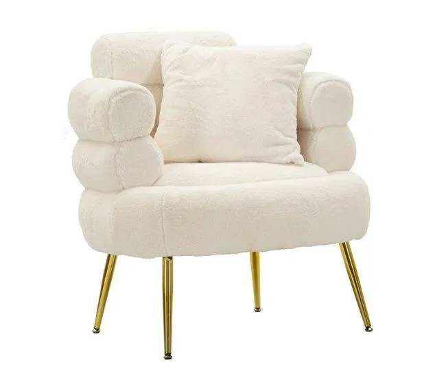 Cadeira de Braços MF310, Madeira, Branco