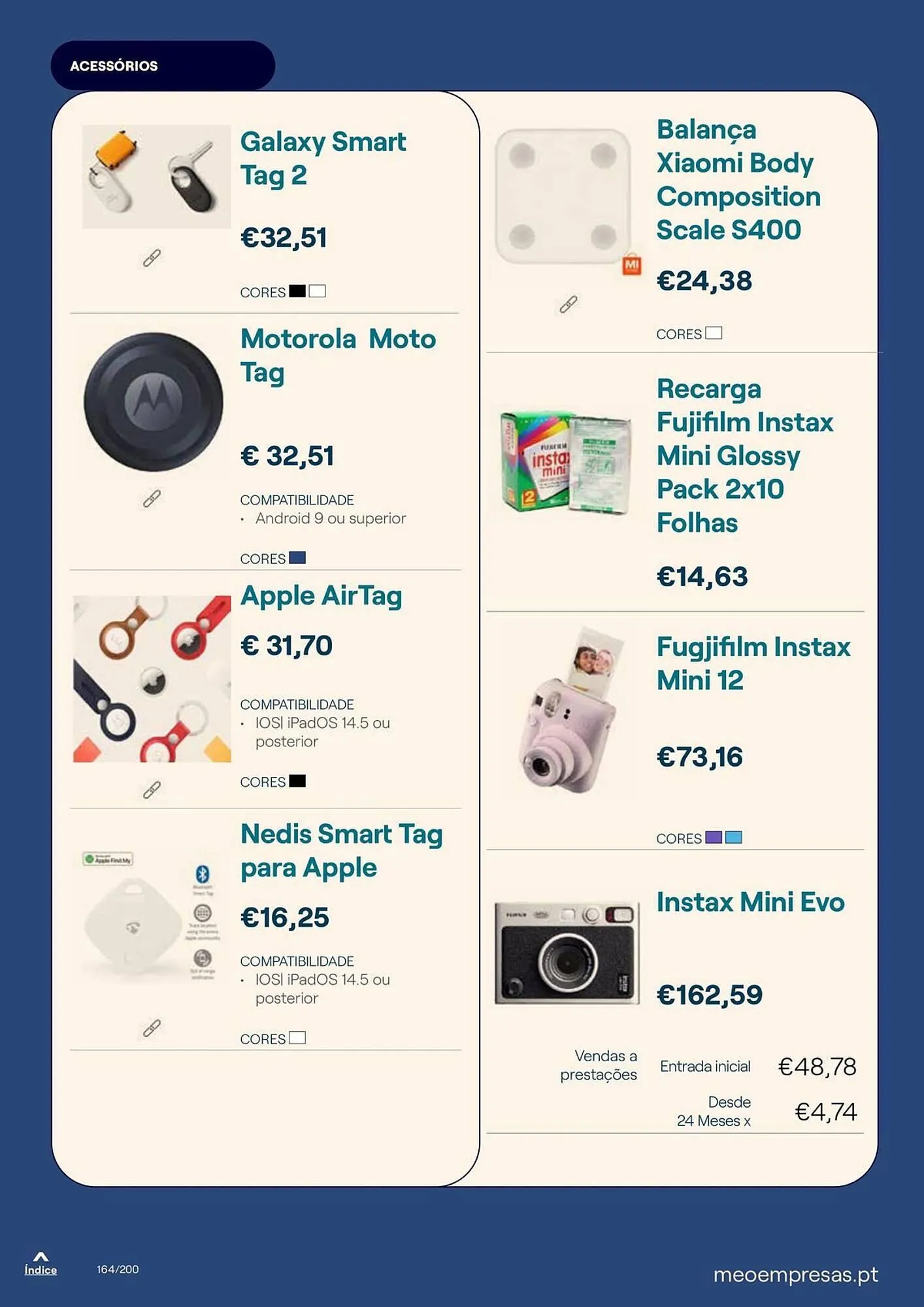 Folheto Catálogo MEO de 25 de setembro até 30 de setembro 2025 - Pagina 164