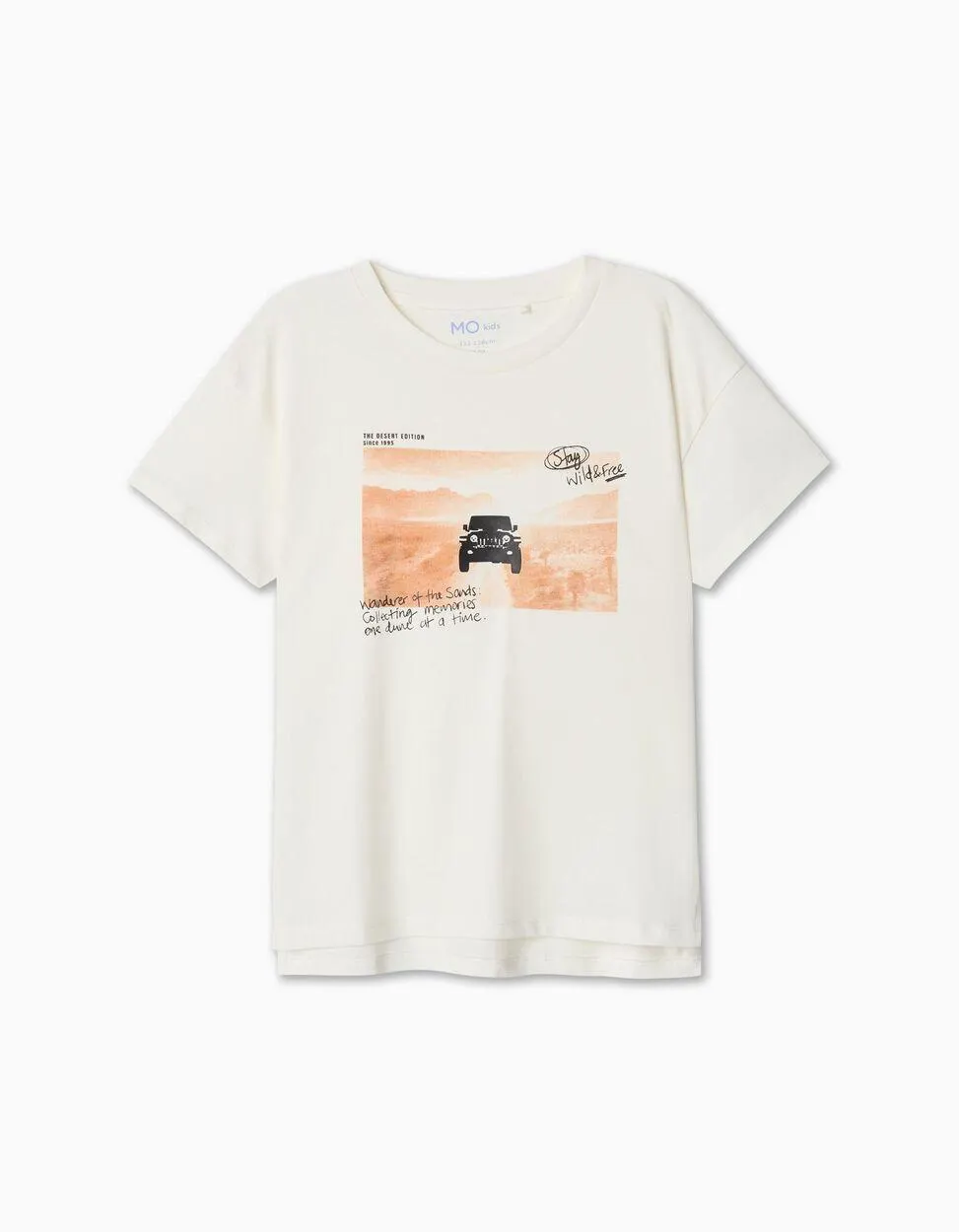 T-shirt Estampado, Menino, Branco