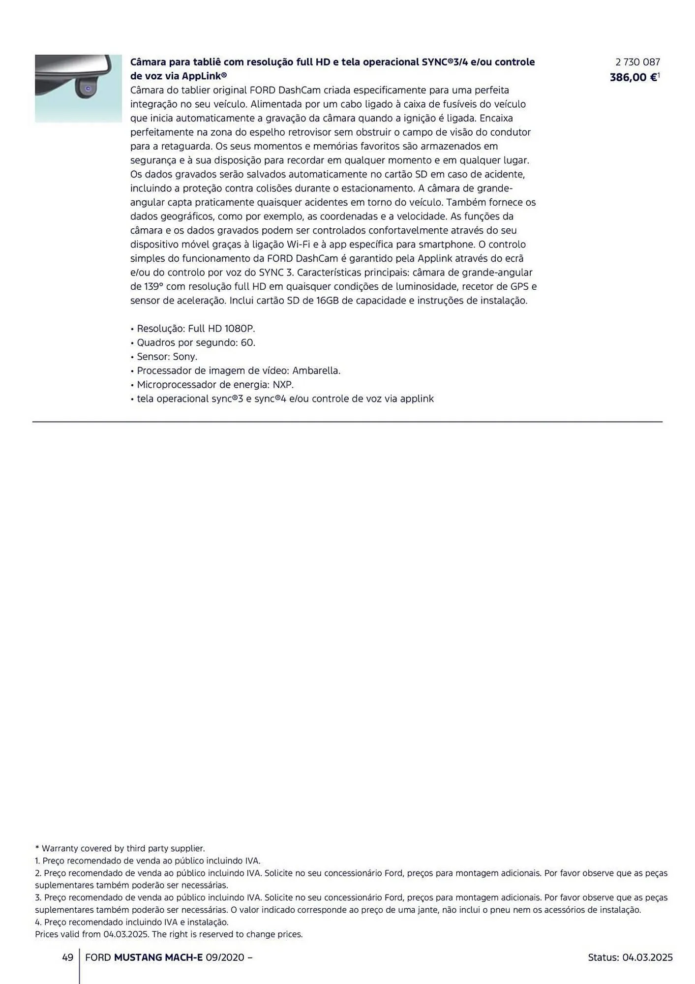 Folheto Folheto Ford de 18 de março até 31 de agosto 2025 - Pagina 49