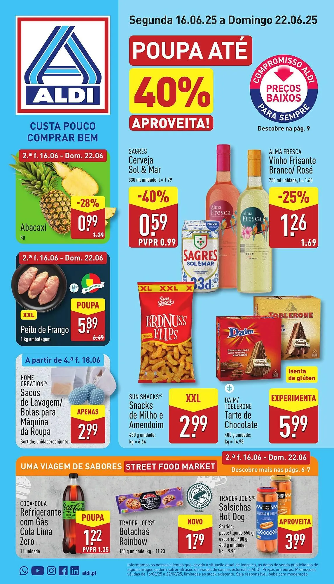 Folheto Folheto ALDI de 16 de junho até 22 de junho 2025 - Pagina 1