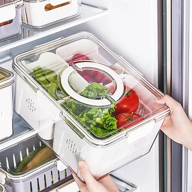 snackbox container verdeeld dienblad met deksel en handvat, snackbox charcuterie container voor draagbare snackschotels, reissnackcontainer voor snacks, fruit, snoep, noten