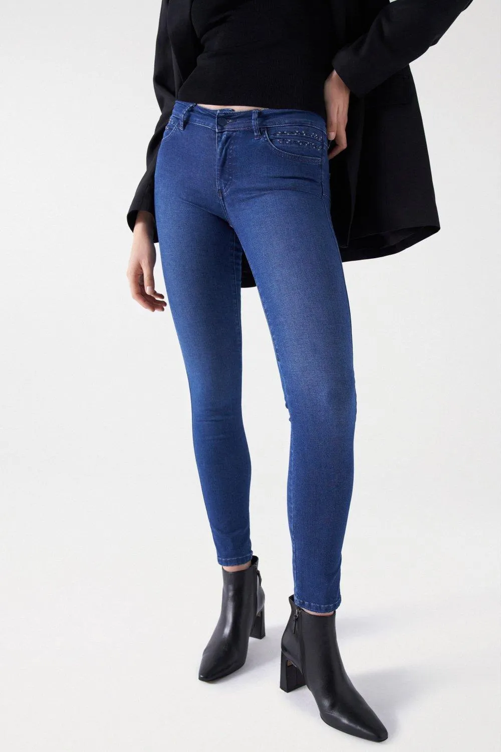 JEANS WONDER PUSH UP SKINNY COM BRILHOS