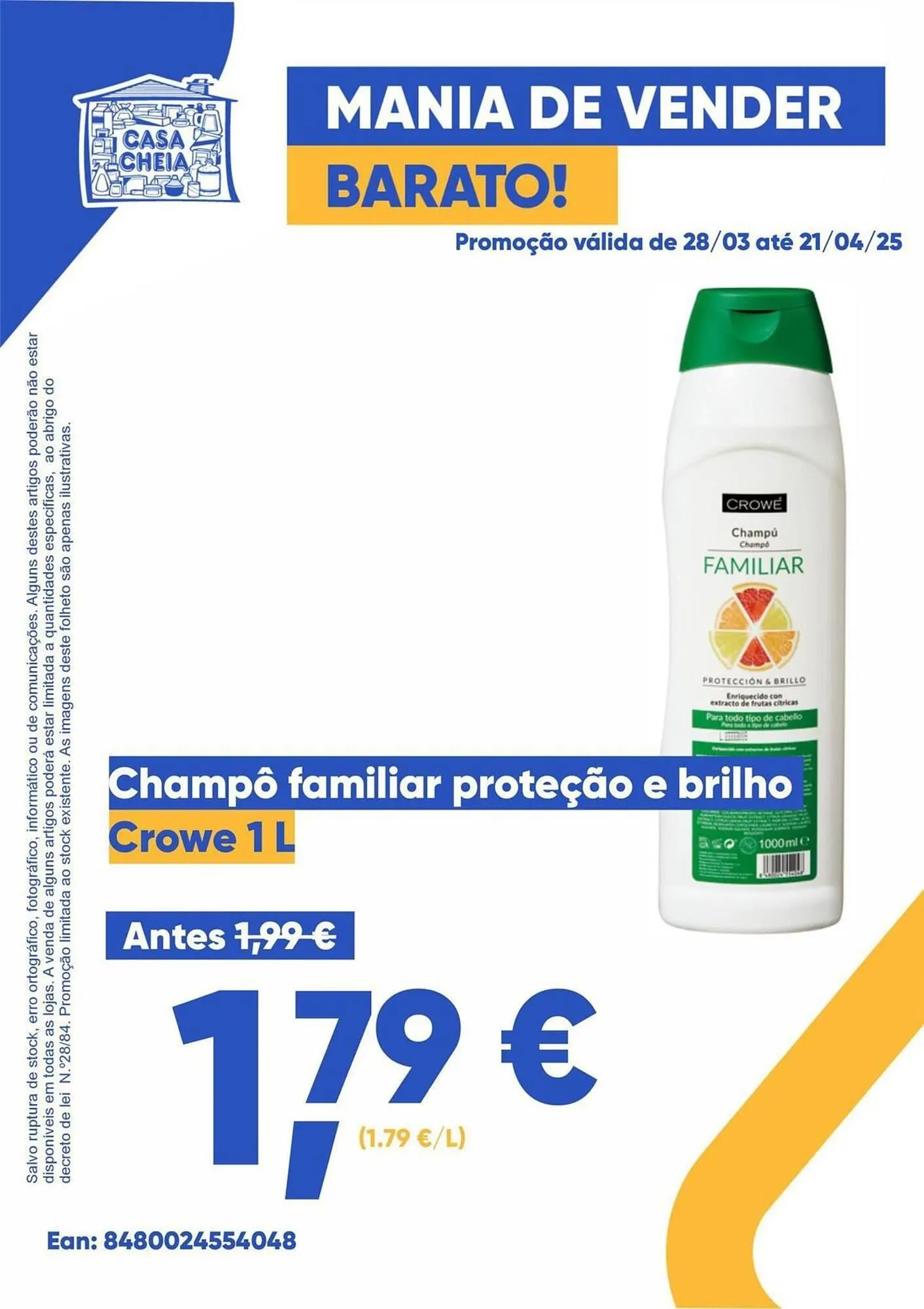 Folheto Folheto Casa Cheia de 31 de março até 21 de abril 2025 - Pagina 1