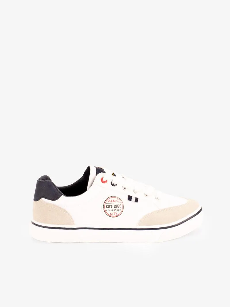 TÉNIS EM CANVAS MULTIPEÇA COMBINADO DE ATACADOR COM CUPSOLE VULCANIZADA