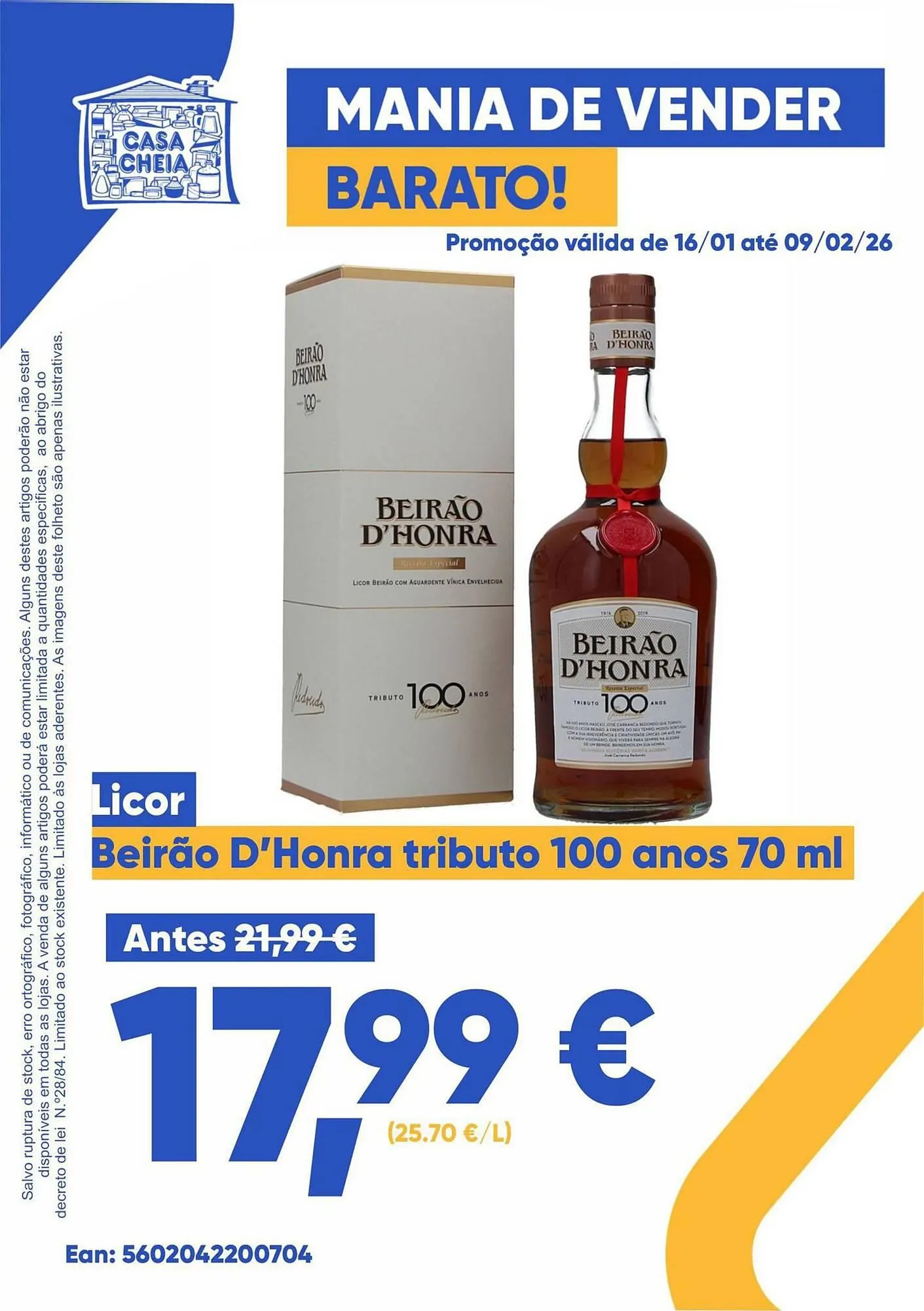 Folheto Folheto Casa Cheia de 16 de janeiro até 9 de fevereiro 2026 - Pagina 1