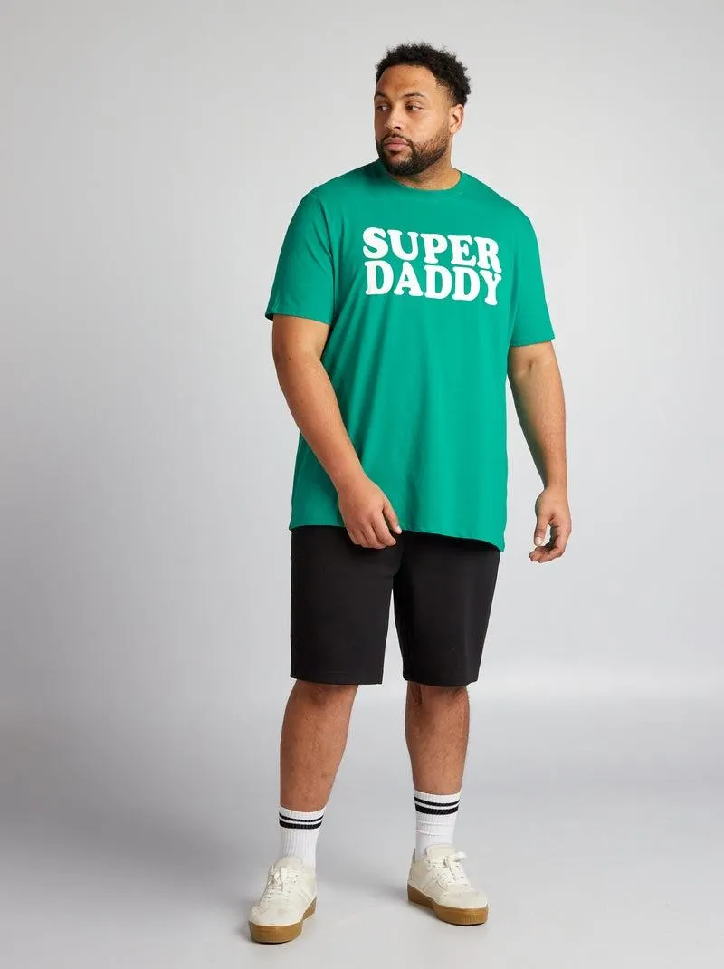 T-shirt com estampado de manga curta - VERDE