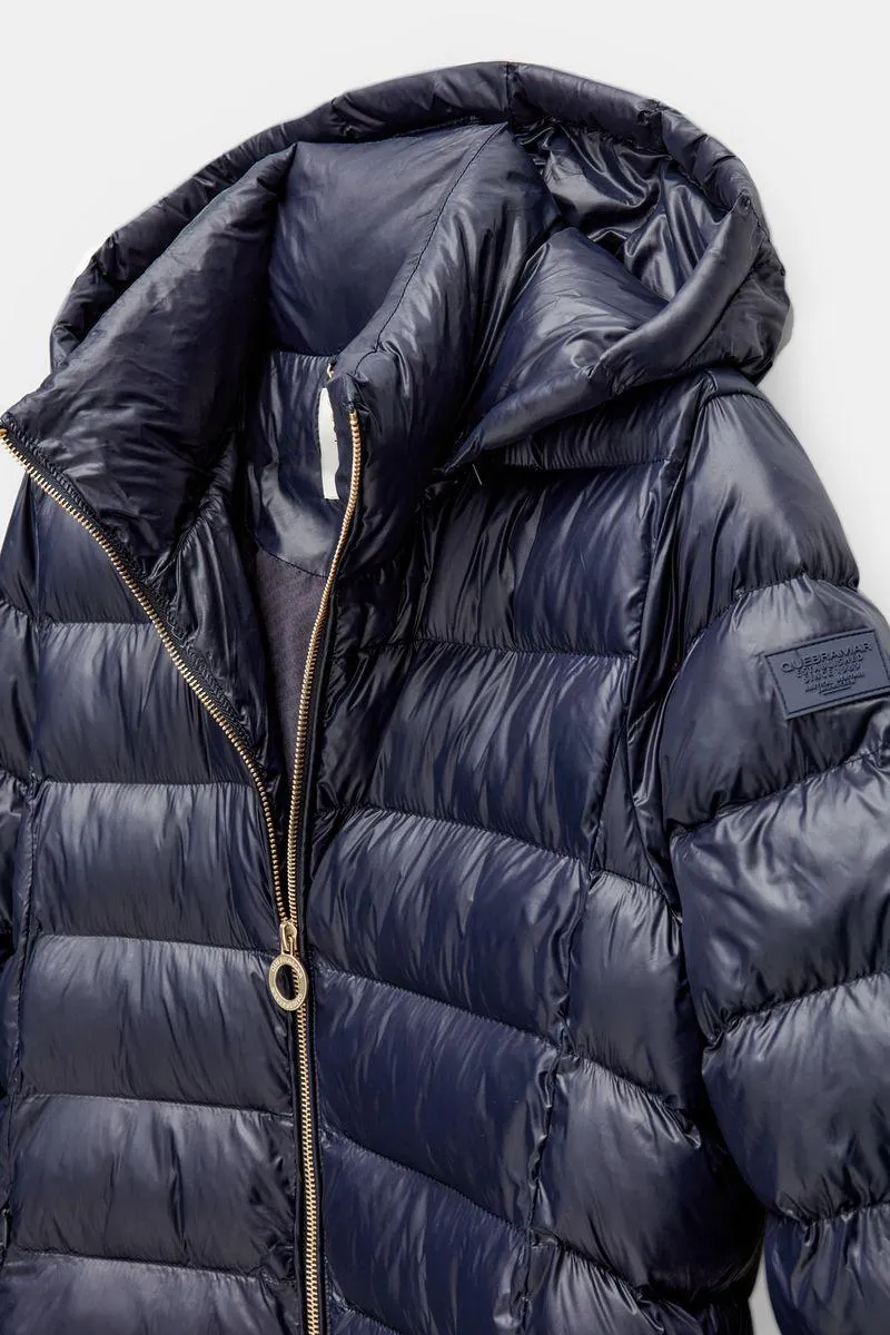 Casaco acolchoado comprido