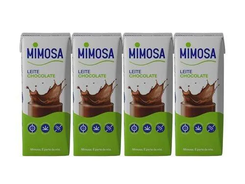 leite mimosa com chocolate 4x200ml