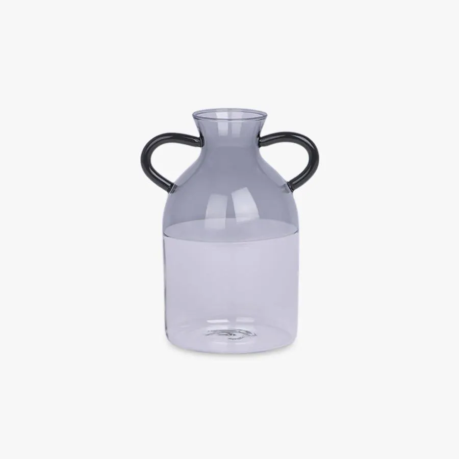 Jarra com asas cinza 9x17 cm SIMPLY