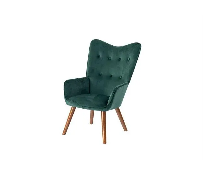 Poltrona estofada escandinava em