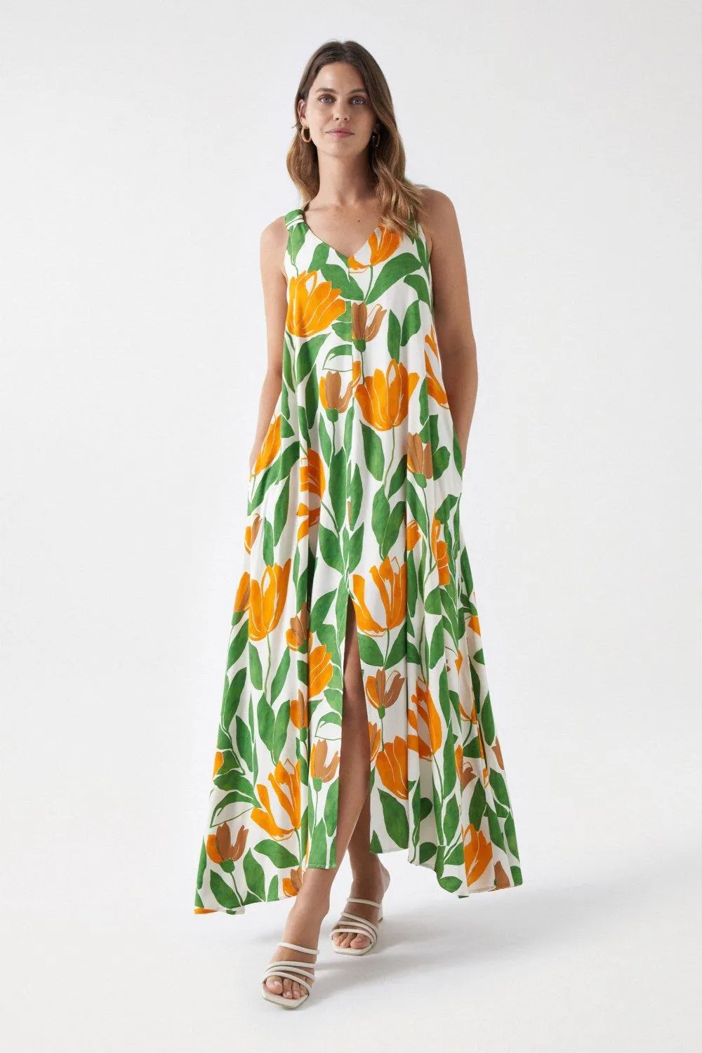 VESTIDO COM ESTAMPADO FLORAL