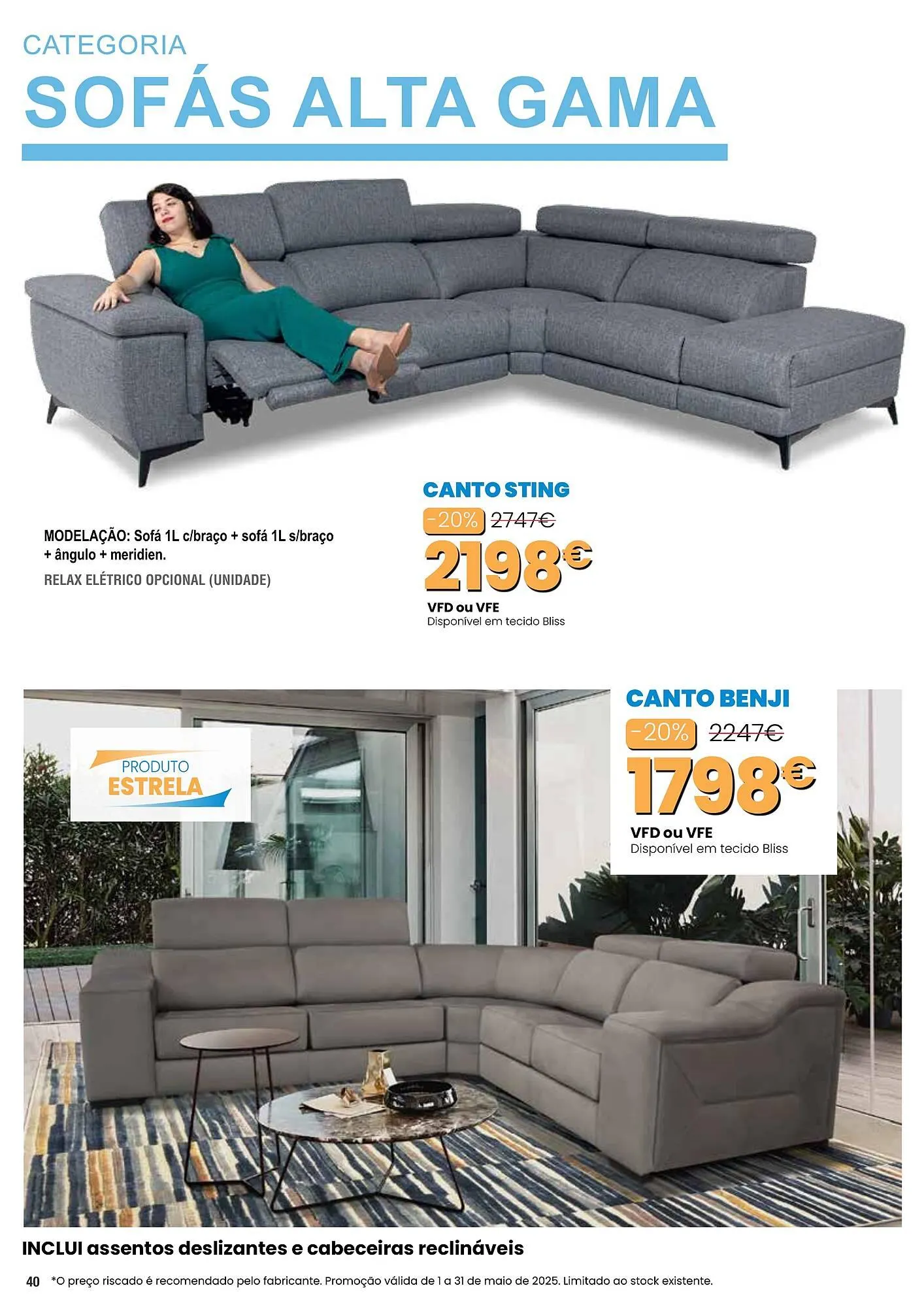 Folheto Folheto Hiper Centro do Móvel de 1 de maio até 31 de maio 2025 - Pagina 40