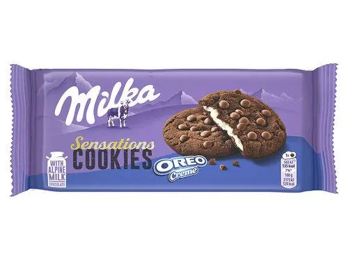 bolachas milka cookies sensations oreo 156g