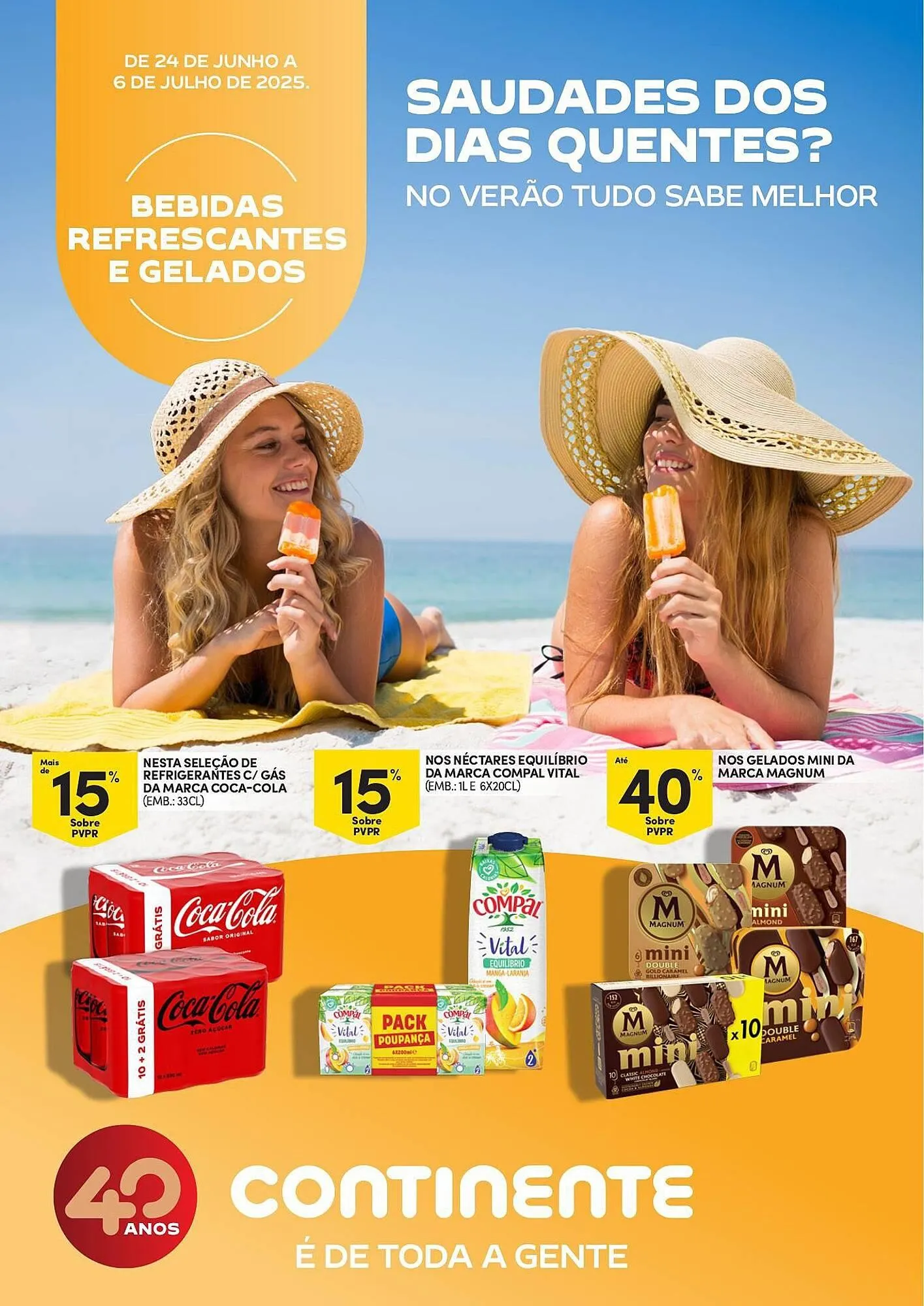 Folheto Folheto Continente de 24 de junho até 6 de julho 2025 - Pagina 1