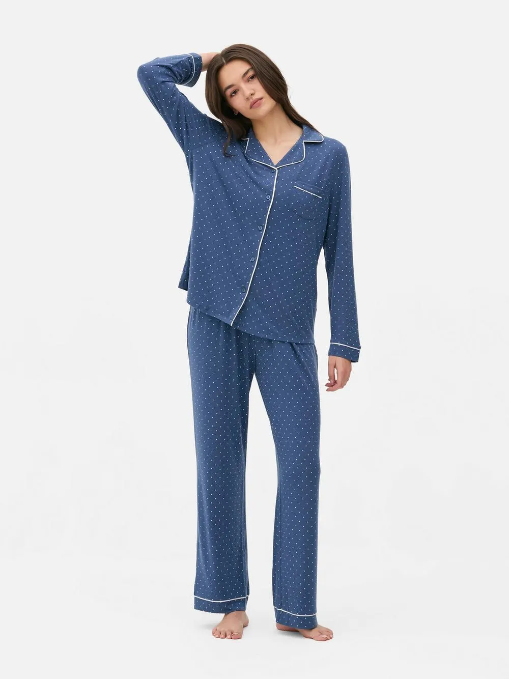 Printed Boyfriend Pyjama Set