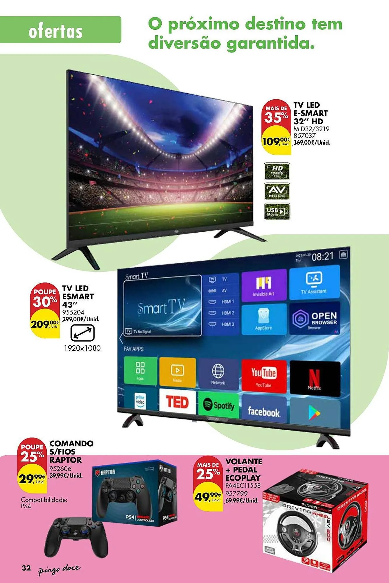 Folheto Folheto Pingo Doce de 10 de março até 6 de abril 2026 - Pagina 32