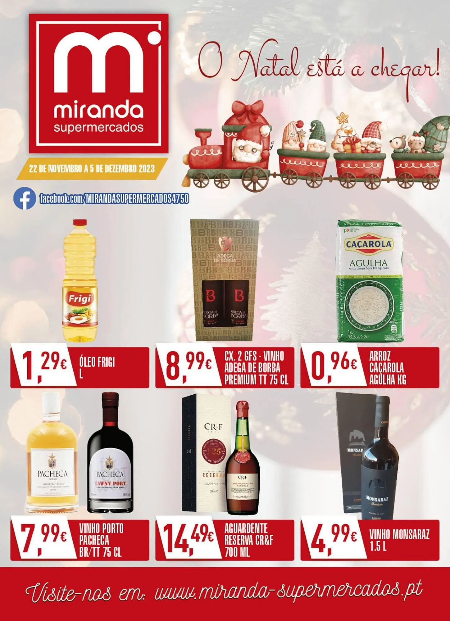 Folheto Folheto Miranda Supermercados de 22 de novembro até 5 de dezembro 2023 - Pagina 1