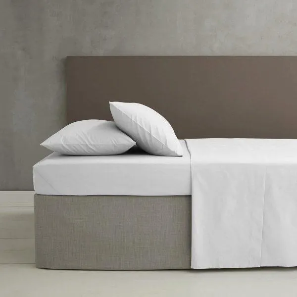 CL So Soft Cotton Jogo Lençol em Algodão Branco