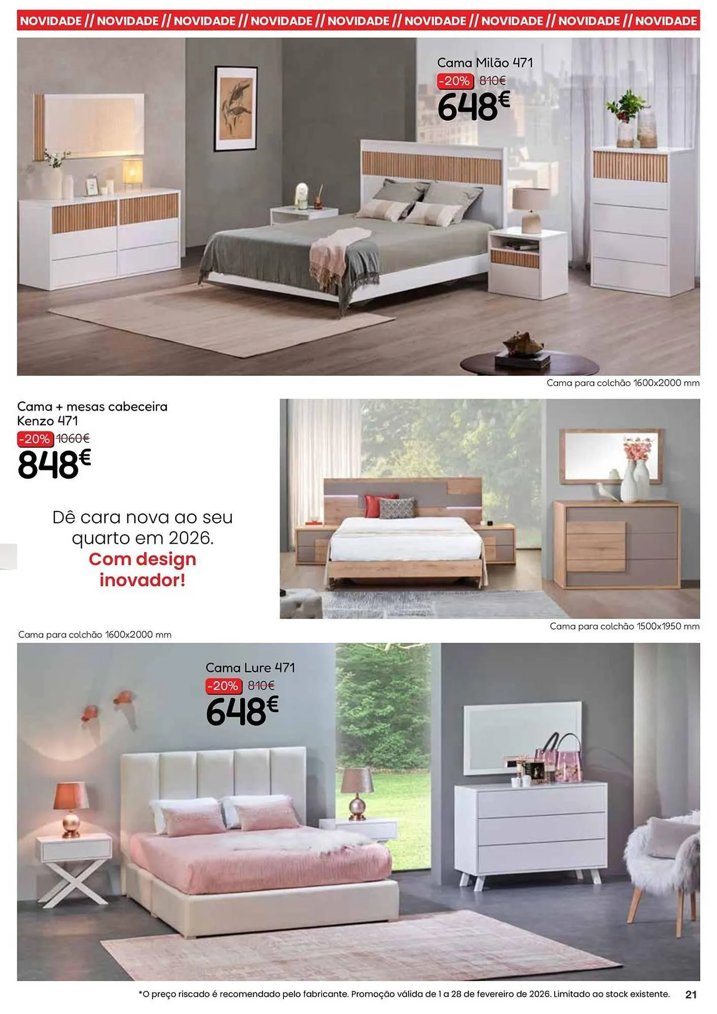 Folheto Folheto Hiper Centro do Móvel de 2 de fevereiro até 28 de fevereiro 2026 - Pagina 21