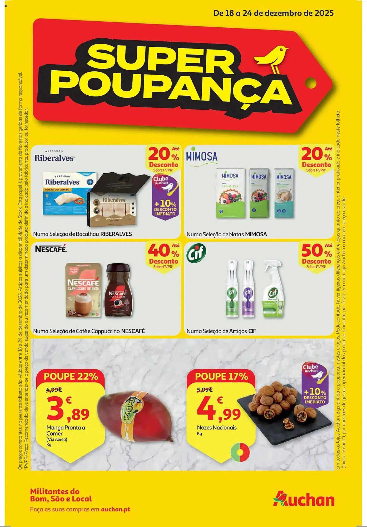 Folheto Folheto Auchan de 18 de dezembro até 25 de dezembro 2025 - Pagina 1
