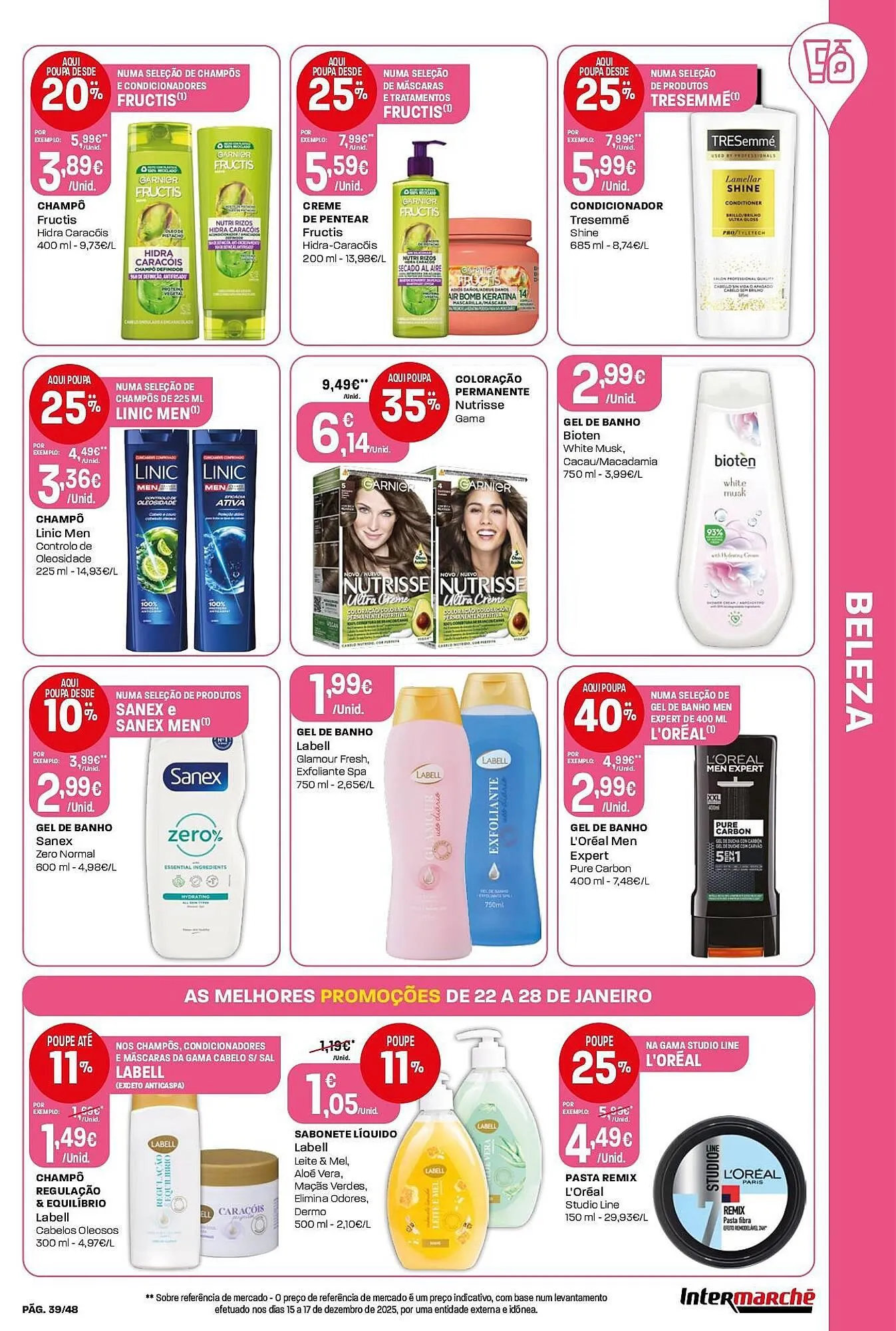 Folheto Folheto Intermarché de 22 de janeiro até 28 de janeiro 2026 - Pagina 39