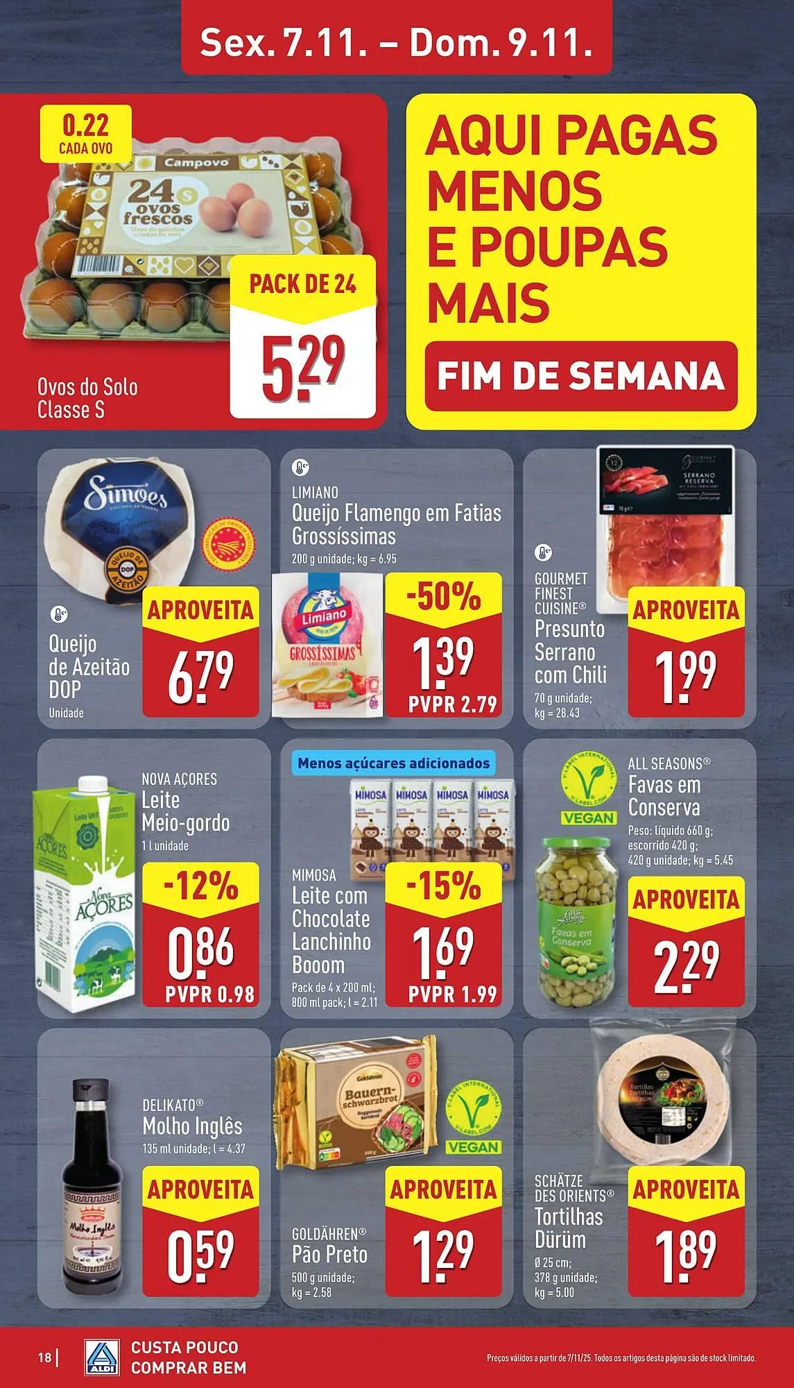 Folheto Folheto ALDI de 3 de novembro até 9 de novembro 2025 - Pagina 18
