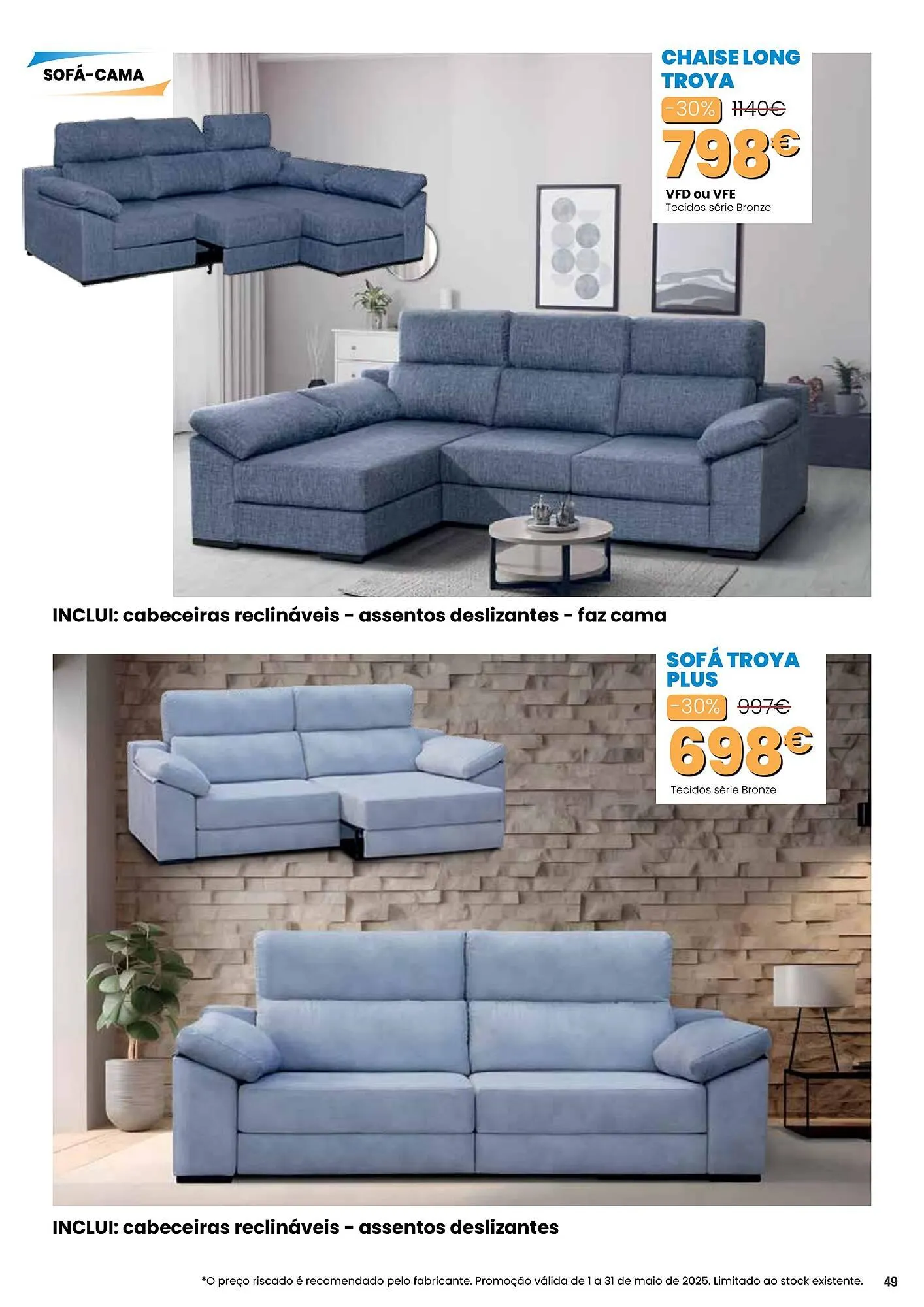 Folheto Folheto Hiper Centro do Móvel de 1 de maio até 31 de maio 2025 - Pagina 49