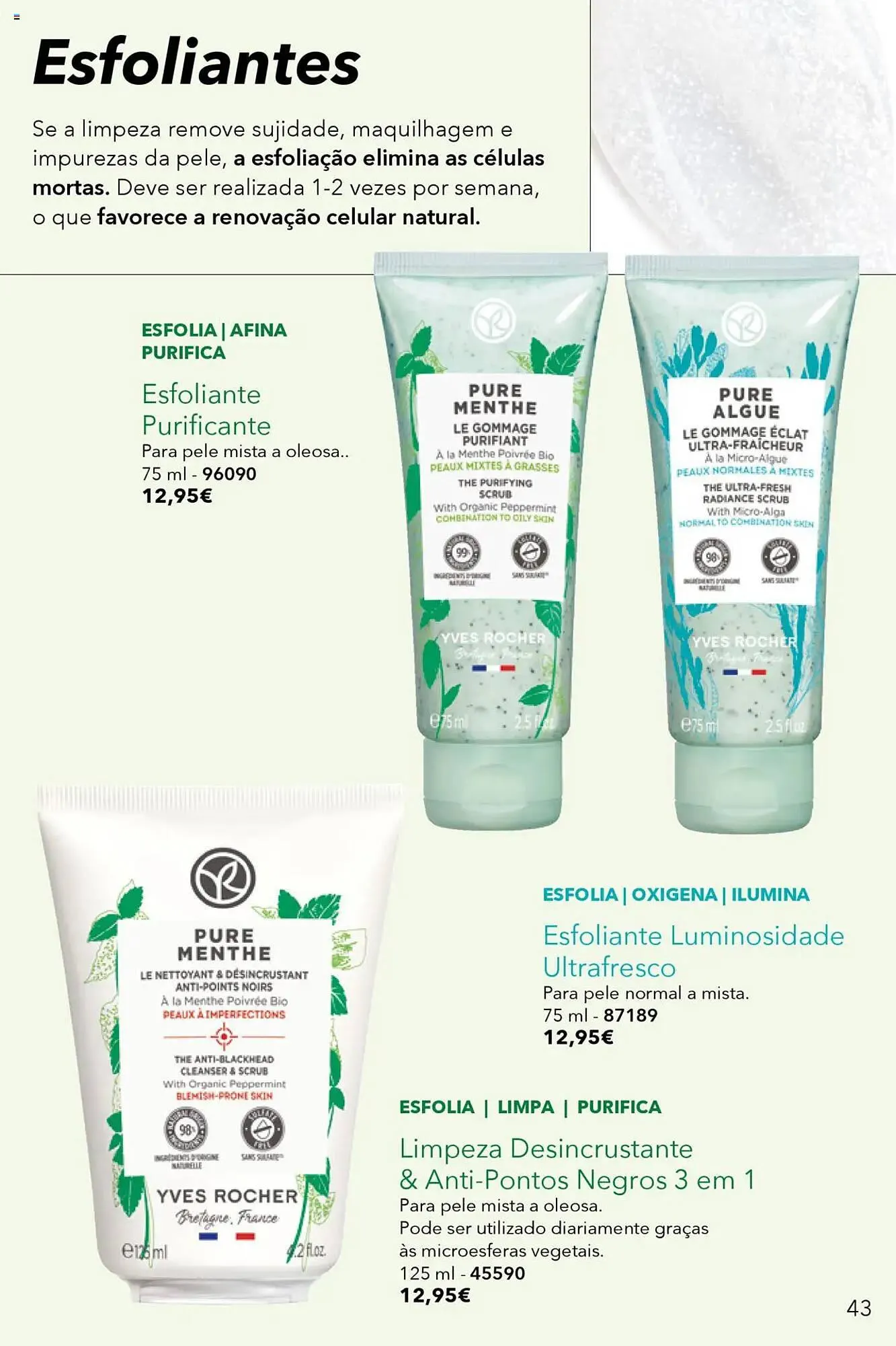 Folheto Folheto Yves Rocher de 14 de maio até 29 de maio 2025 - Pagina 43