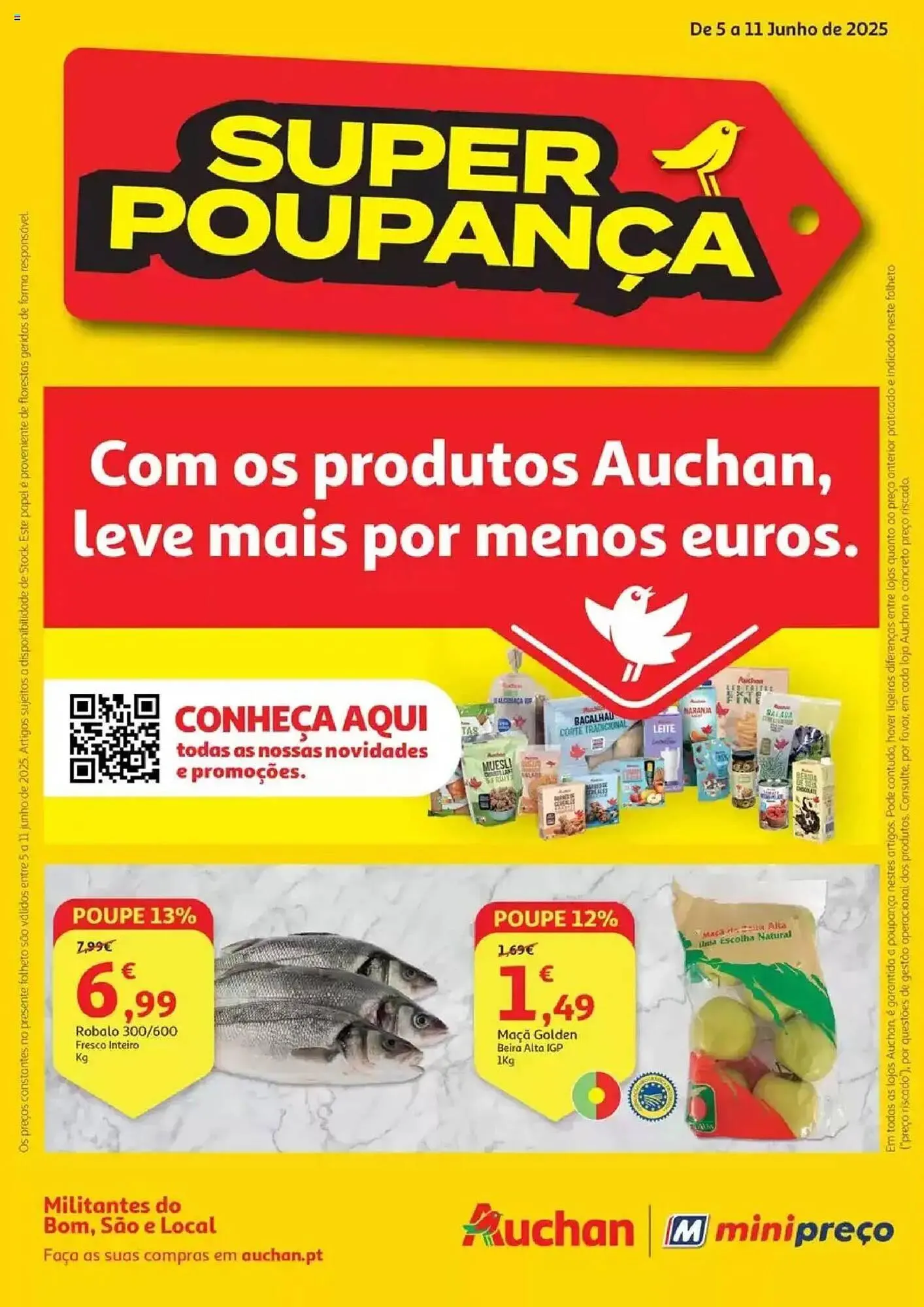 Folheto Folheto Auchan de 5 de junho até 12 de junho 2025 - Pagina 1