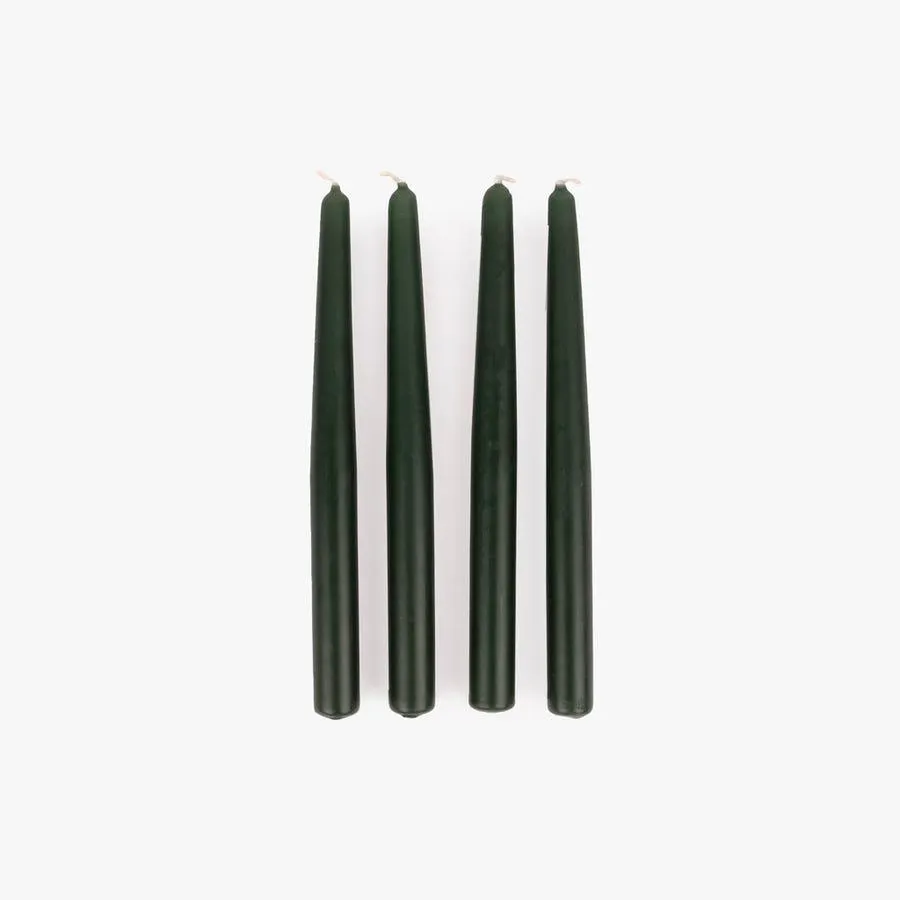 Caixa de 4 velas verde 2x25cm NOX