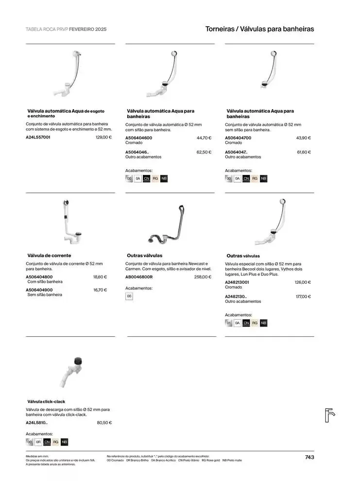 Folheto Soluções de Banho  de 6 de janeiro até 31 de dezembro 2025 - Pagina 745