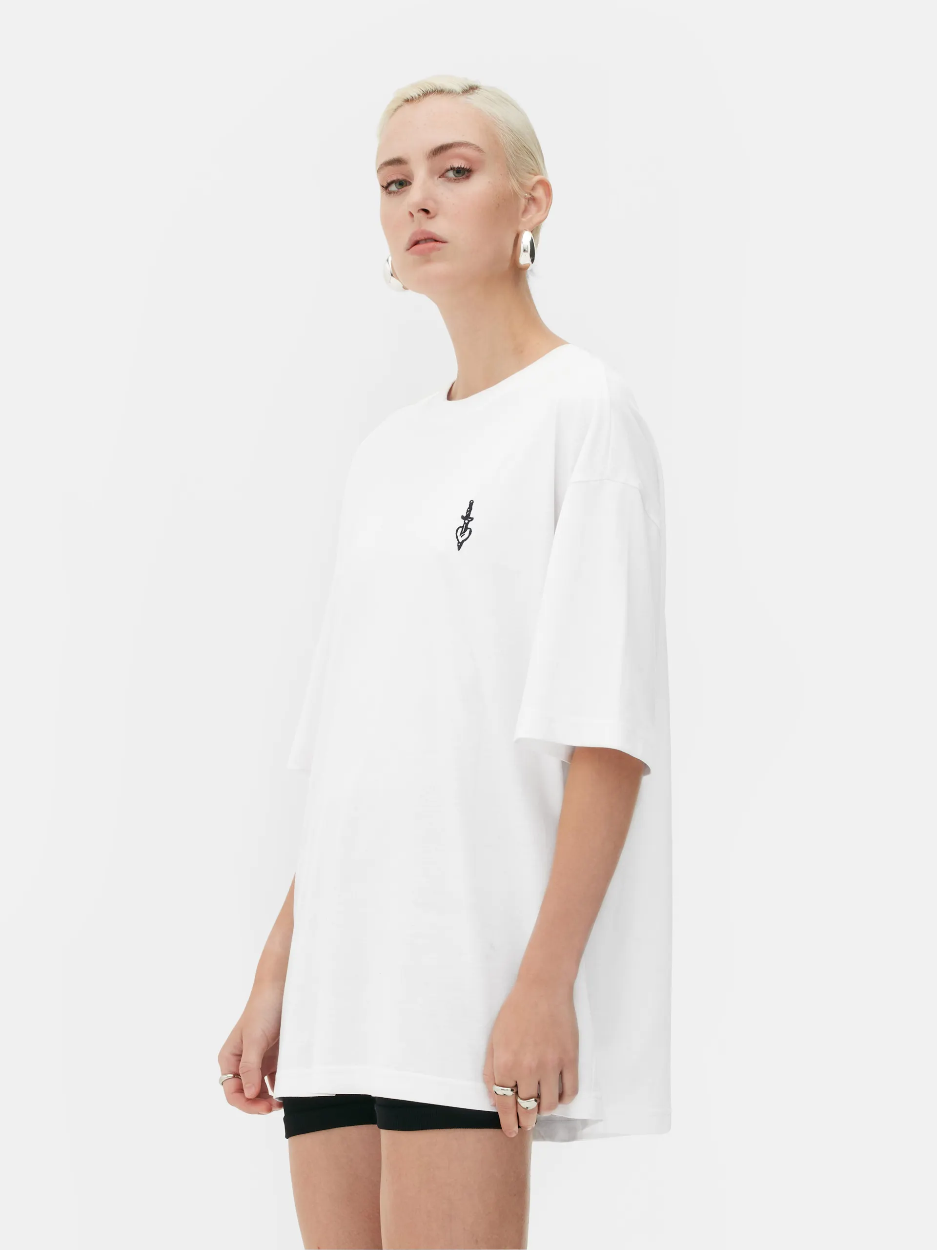 T-shirt corte grande Rita Ora