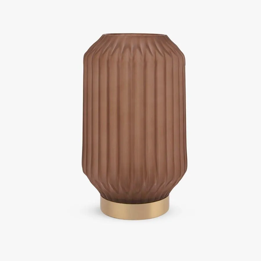 Lanterna com luz LED rosa d15x27 cm ELBA