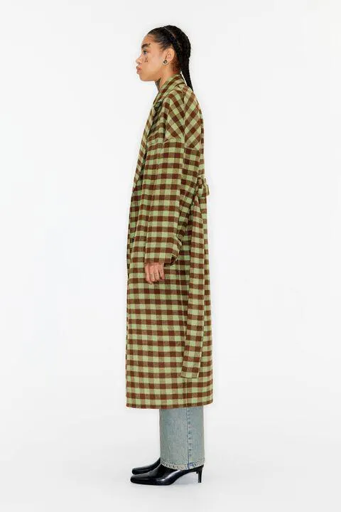 Sobretudo alfaiate dupla face xadrez