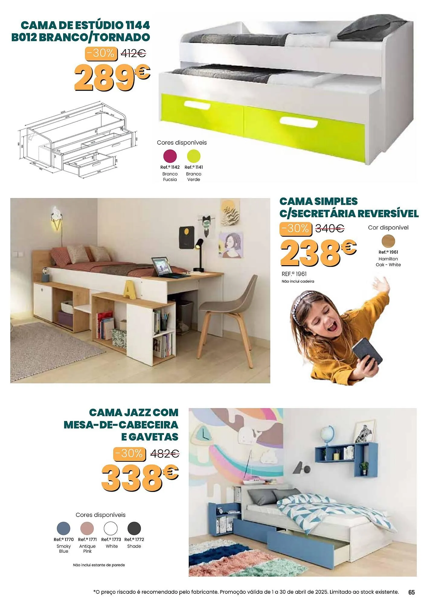 Folheto Folheto Hiper Centro do Móvel de 1 de abril até 30 de abril 2025 - Pagina 65